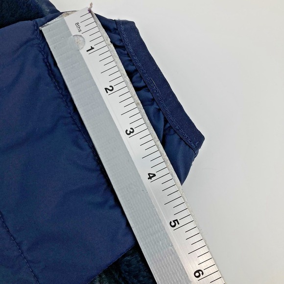 THE NORTH FACE Women Mossbud Reversible Parka Large Navy Insulated Hooded Coat - Picture 9 of 13